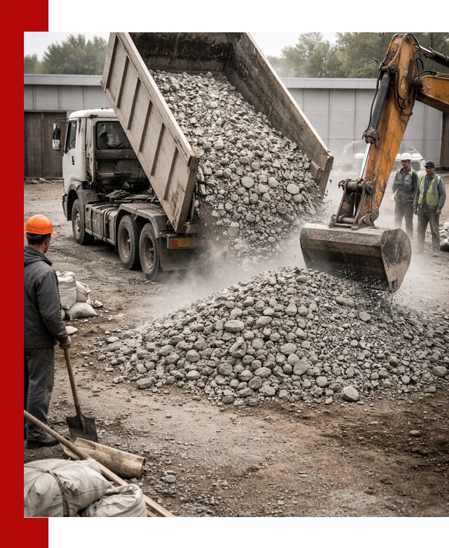 Доставка дробленого бетона в Таганроге оптом и в розницу