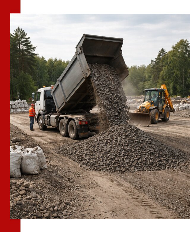 Доставка дробленого асфальта в Таганроге для дорожных работ