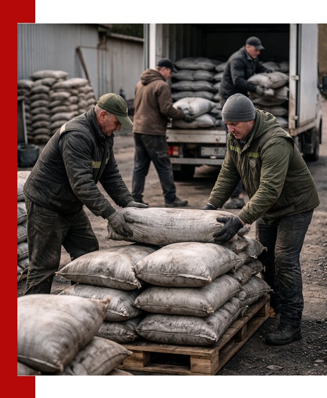 Доставка угля в мешках по выгодным ценам в Таганроге