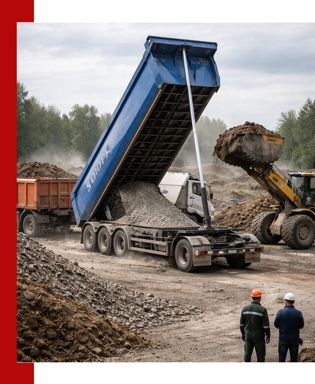 Аренда тонар 40 тонн в Таганроге с доставкой материалов