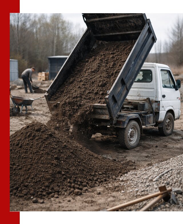 Аренда минисамосвала в Таганроге для доставки сыпучих материалов