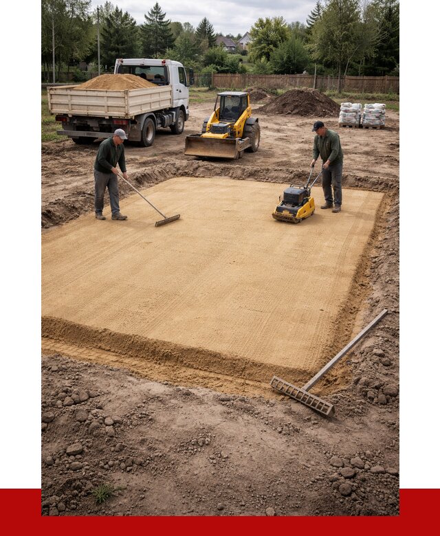 Устройство песчаной подушки в Таганроге от 4581 р. ПРОНЕРУДТгн