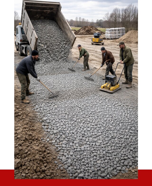 Устройство щебеночной подушки в Таганроге от 4581 р. ПРОНЕРУДТгн